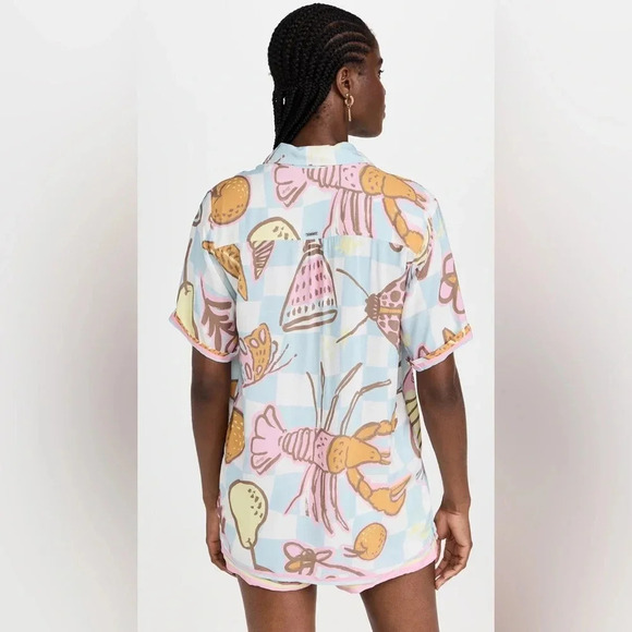 Maaji Anthropologie Seashore Fest Blake Novelty Print Beach Resort Wear Coverup - Picture 10 of 15